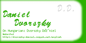 daniel dvorszky business card